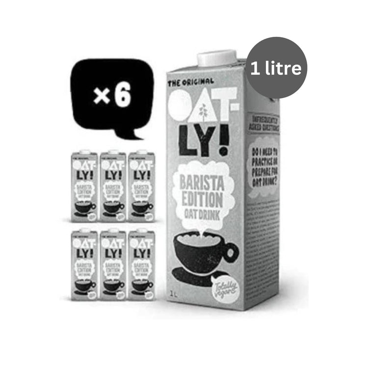 OATLY Oat Drink Barista Edition, 1 Litre (Pack of 6)