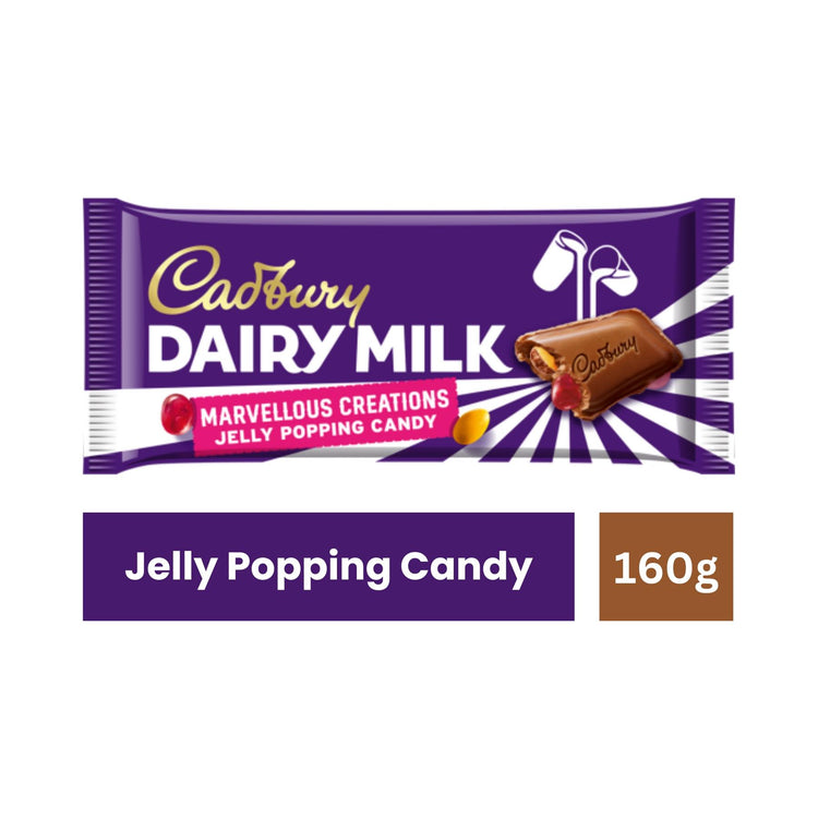 Cadbury Dairy Milk Marvellous Creations Jelly Popping Candy - 160g
