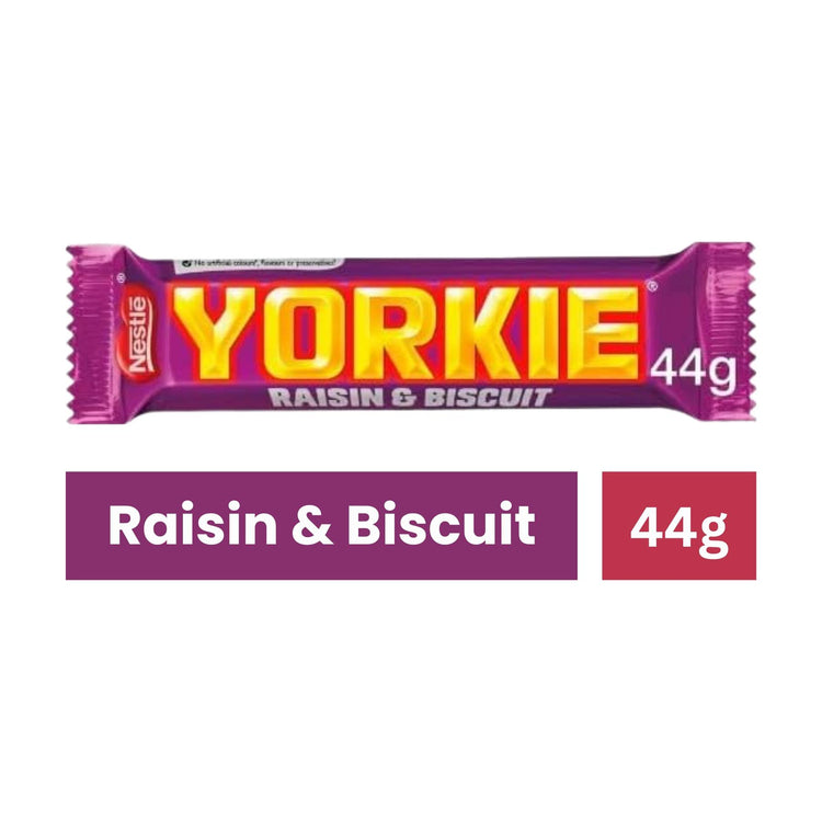 Yorkie Raisin & Biscuit Chocolate Bar - 44g