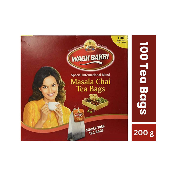 Wagh Bakri Masala Chai Tea Bags (100 Tea Bags) 200gms