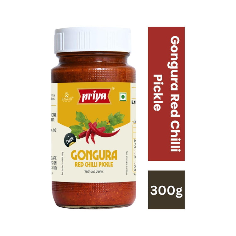 Priya Gongura & Red Chilli Pickle 300g