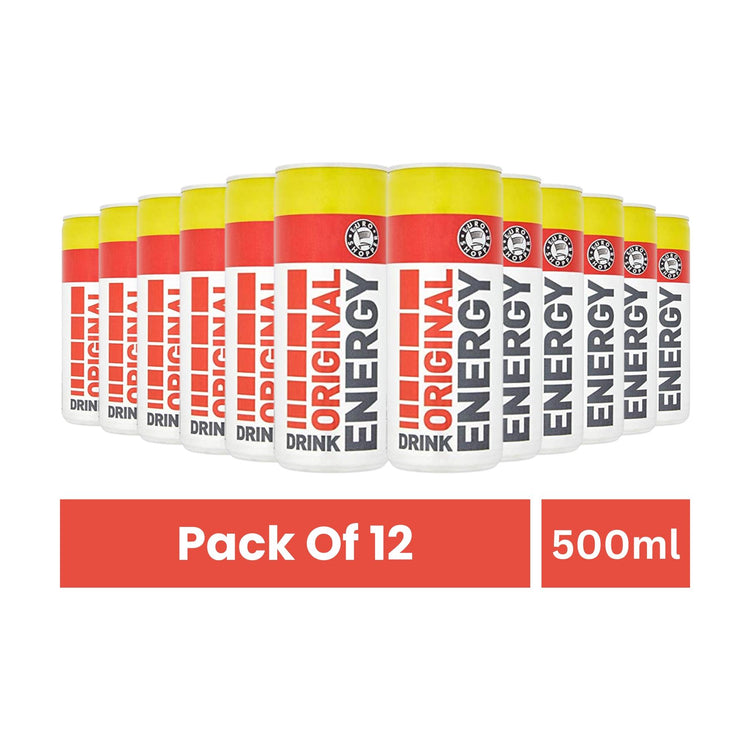 Euro Shopper Original Energy Drink 500ml (Pack of 12)