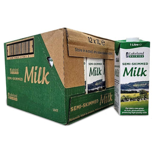 Lakeland Dairies Semi-Skimmed Milk 1L (Pack of 12)