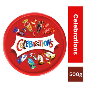 Celebrations Milk Chocolate & Biscuit Bars Sharing Tub  500g