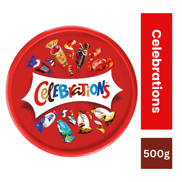 Celebrations Milk Chocolate & Biscuit Bars Sharing Tub  500g