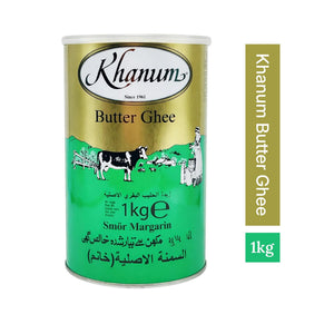 Khanum Butter Ghee 1kg | Clarified Butter for Indian Cooking