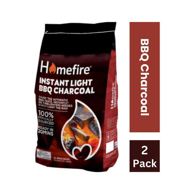 Homefire Instant Light BBQ Charcoal 2 x 850g