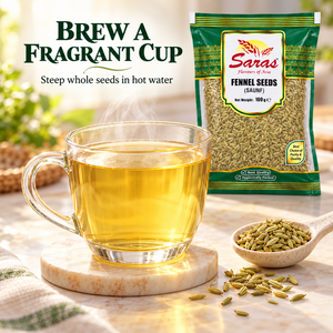 Saras Whole Fennel Seeds (Saunf) – 100g