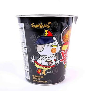 Samyang Hot Chicken Flavour Ramen Cup – Black – 70g x 6 | Korean Spicy Instant Noodles