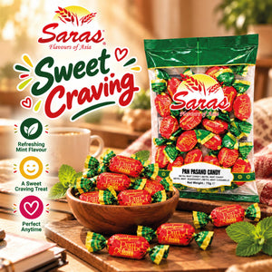 Saras Pan Pasand Candy 75g | Paan Flavoured Indian Candy
