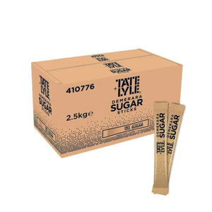 Tate & Lyle Demerara Sugar Sticks – 1000 × 2.5g (Total 2.5 kg) | STICKS