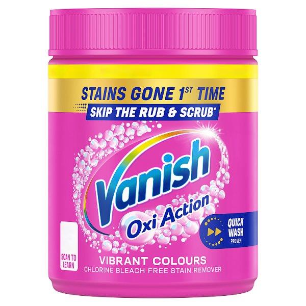 Vanish Laundry Booster and Stain Remover Powder Colours - 470g