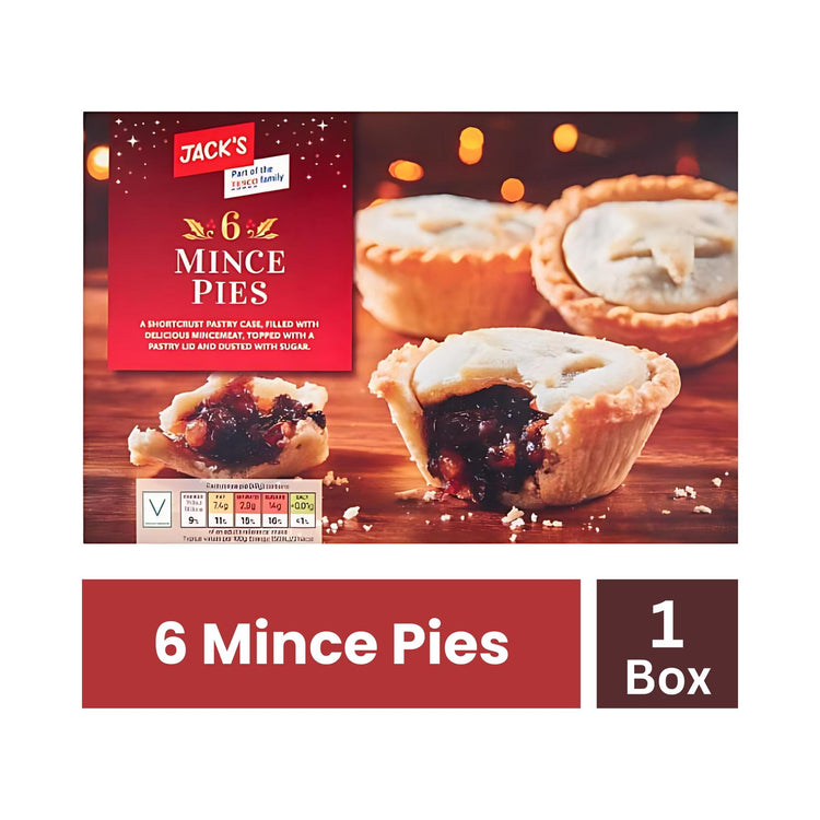JACK'S 6 Mince Pies - 1 box