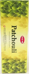 Hem Incense Sticks - Patcholi (6 x 20g) -120 Sticks