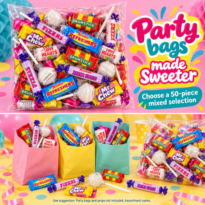 Swizzels Variety Mix Sweets, 3kg of Individually Wrapped Pieces in a Clear Bag, Assorted Sweets for Party Bags, Sharing and Celebrations