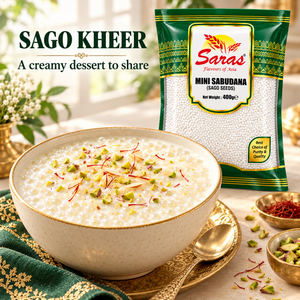 Saras Small Sago Seeds (Sabudana) 400g