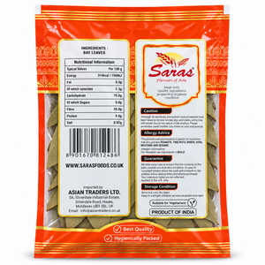 Saras Whole Bay Leaves (Tej Patta) – 25g