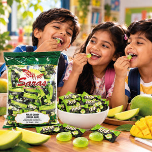 Saras Pulse Candy Kachcha Aam 300g | Raw Mango Flavoured Candy