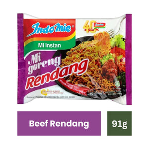 Indomie MI Goreng BEEF RENDANG Noodles - 80 g