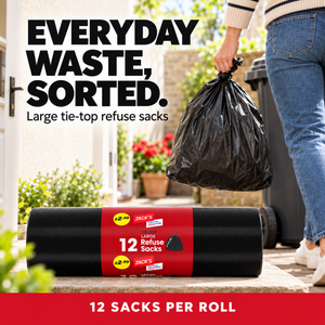 Jack's 12 Tie-Top Large Refuse Sacks