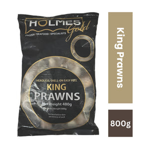 Holmes Gold 6-8 F/W Easy peel King Prawns - 800g