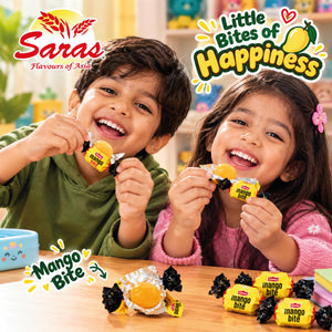 Saras Mango Bite Candy 300g | Mango Flavoured Toffees