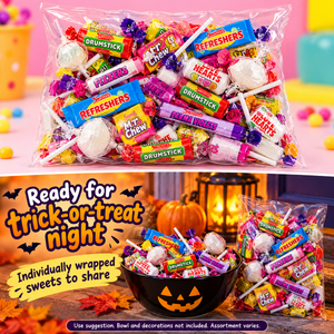 Swizzels Variety Mix Sweets, 3kg of Individually Wrapped Pieces in a Clear Bag, Assorted Sweets for Party Bags, Sharing and Celebrations