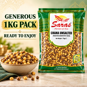 Saras Roasted Chana Unsalted 1Kg