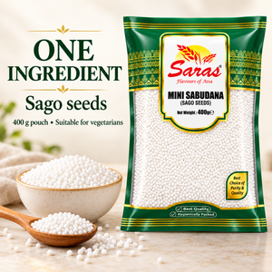 Saras Small Sago Seeds (Sabudana) 400g