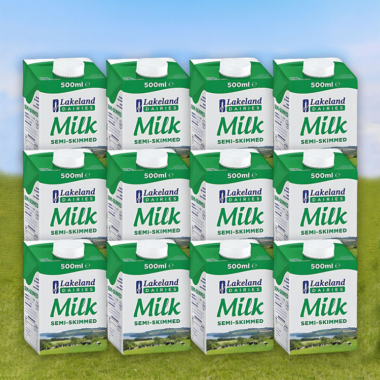 Lakeland Dairies Semi-Skimmed Milk | 12 Pack of 500ml