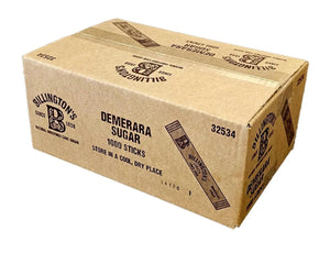 Billington’s Natural Brown Sugar Sticks – 2g (Pack of 1000) | Unrefined Cane Sugar | Individually Wrapped Portion-Controlled Sachets for Tea & Coffee | Ideal for Homes, Offices & Catering
