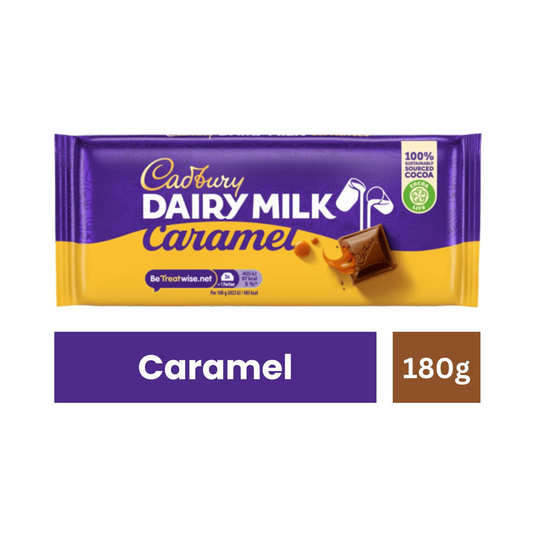 Cadbury Dairy Milk Caramel Chocolate Bar - 180g