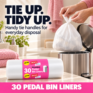 Jack's 30 Tie Handle Pedal Bin Liners