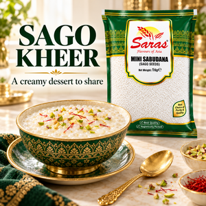 Saras Small Sago Seeds (Sabudana) 1kg