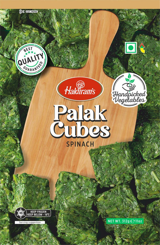 Haldiram's Palak (Spinach Cubes ) 312g - FROZEN