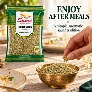 Saras Whole Fennel Seeds (Saunf) – 100g