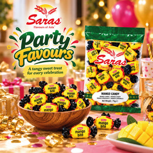 Saras Mango Bite Candy 75g | Mango Flavoured Candy