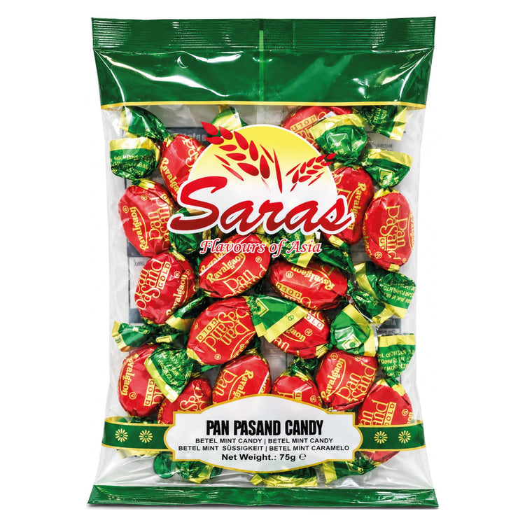 Saras Pan Pasand Candy 75g | Paan Flavoured Indian Candy