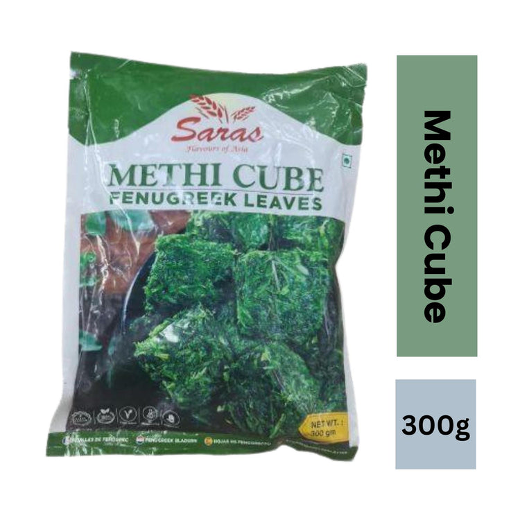 Saras Methi (Fenugreek) Leaves - 300g - FROZEN