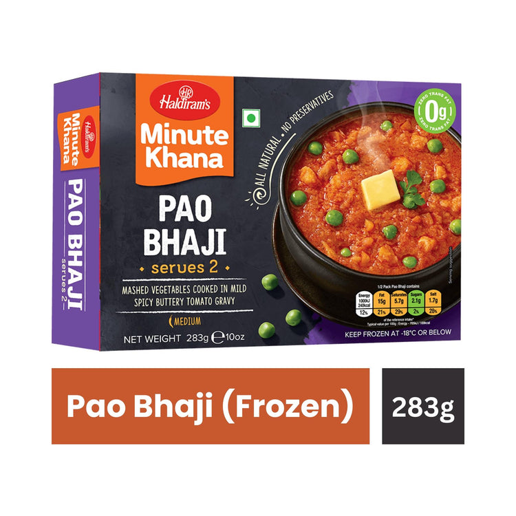 Haldirams - Pao Bhaji - (serves 2) - 283g -FROZEN