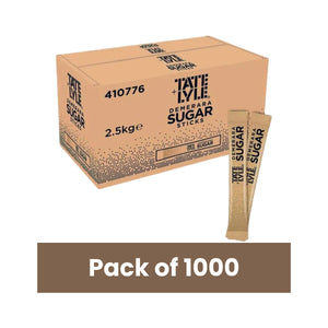 Tate & Lyle Demerara Sugar Sticks – 1000 × 2.5g (Total 2.5 kg) | STICKS