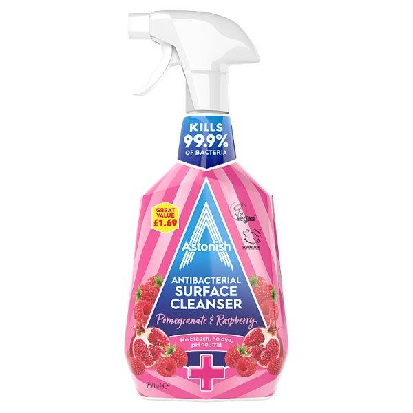 Astonish Pomegranate & Raspberry Antibacterial Surface Cleanser - 750ml