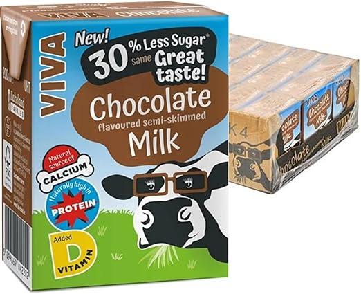 VIVA Chocolate Flavour Milk (27 x 200ml)