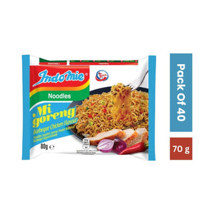 Indomie Mi Goreng BBQ Chicken Instant Noodles - 80g (Pack of 40)