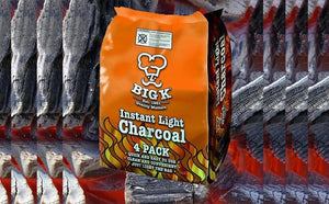 Big K  Lumpwood Charcoal, 4 x 1kg
