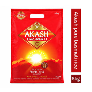 Akash Pure Basmati Rice 5kg | Long Grain Indian Rice