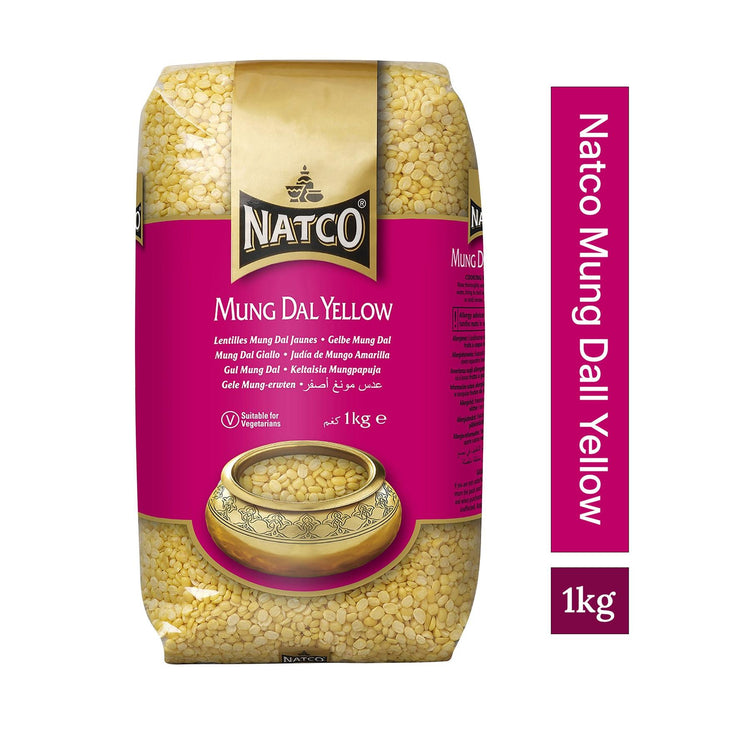 Natco Yellow Mung Dal 1kg | Split Yellow Mung Beans