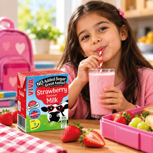 Viva Strawberry Flavour Milk 200ml | Ready-to-Drink Strawberry Milk