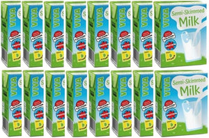VIva Semi Skimmed Milk 200ml x 27