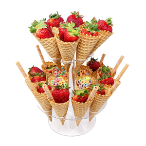 Carousel Cornets - 10 Premium Waffle Cones